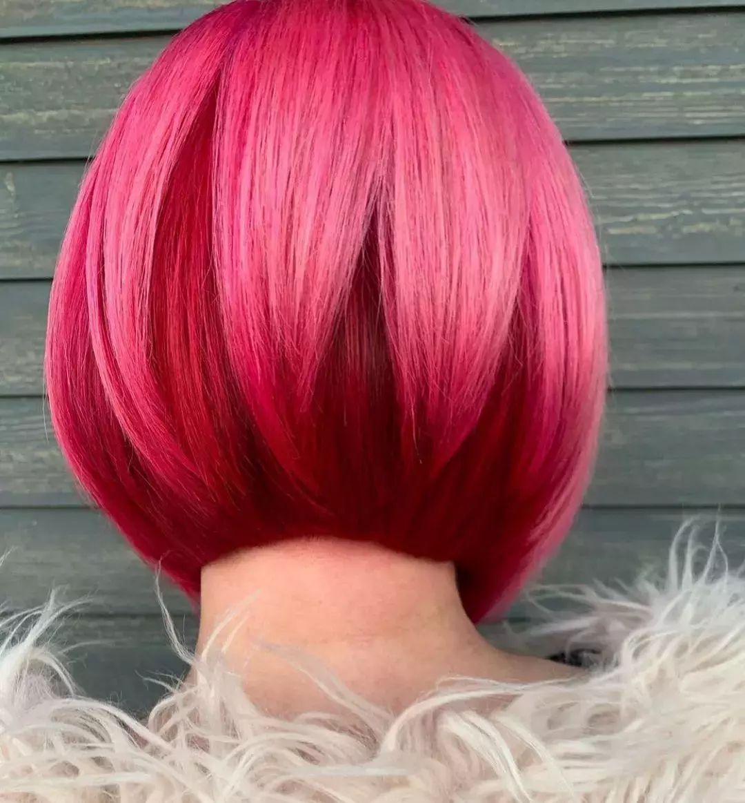 Magenta And Pink Layers Bob