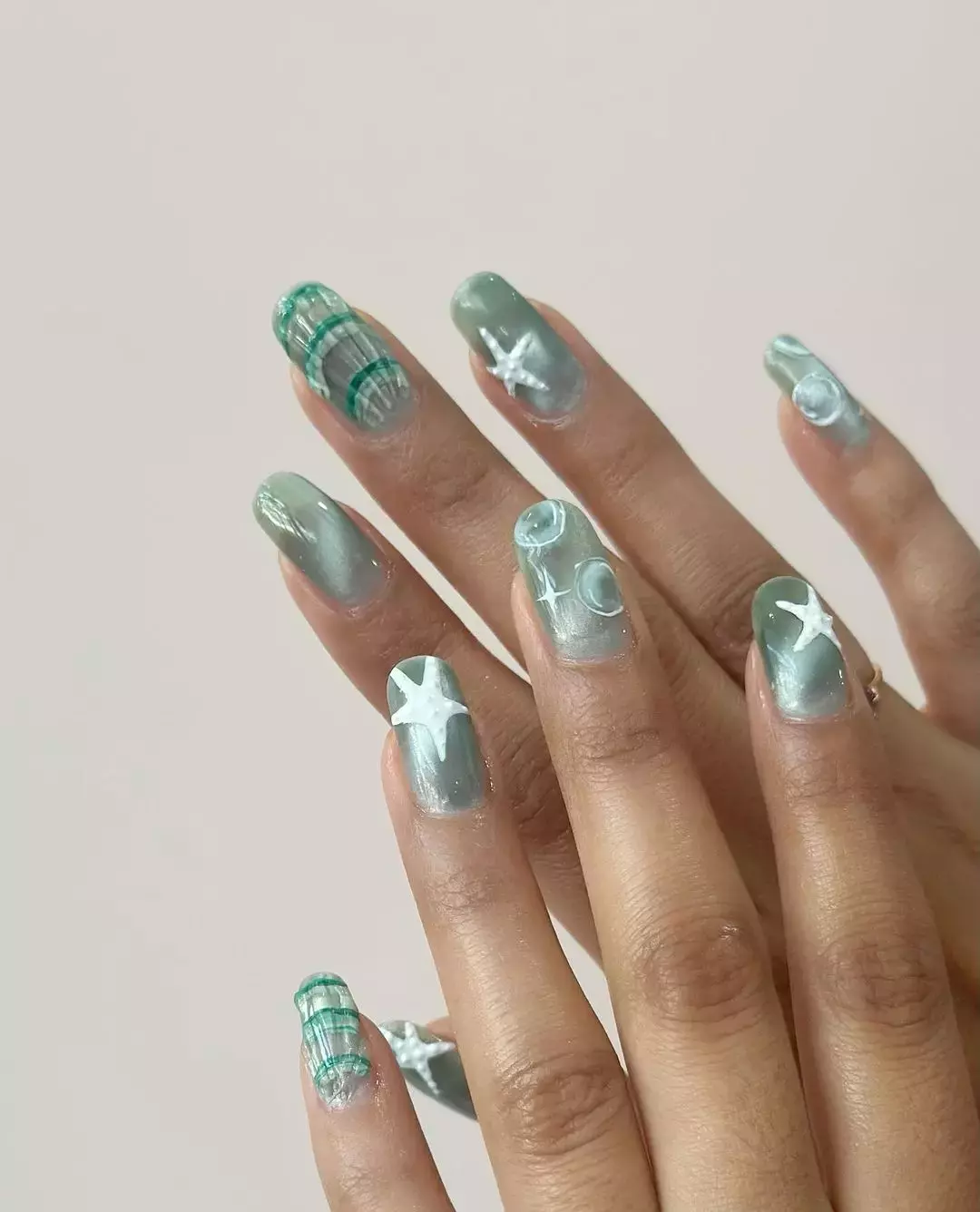 Mermaid Jelly Nails