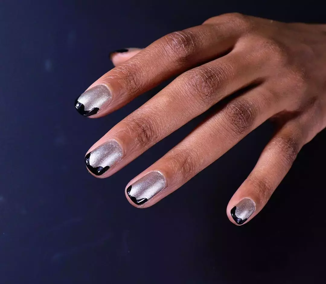 Metallic Halloween Nails