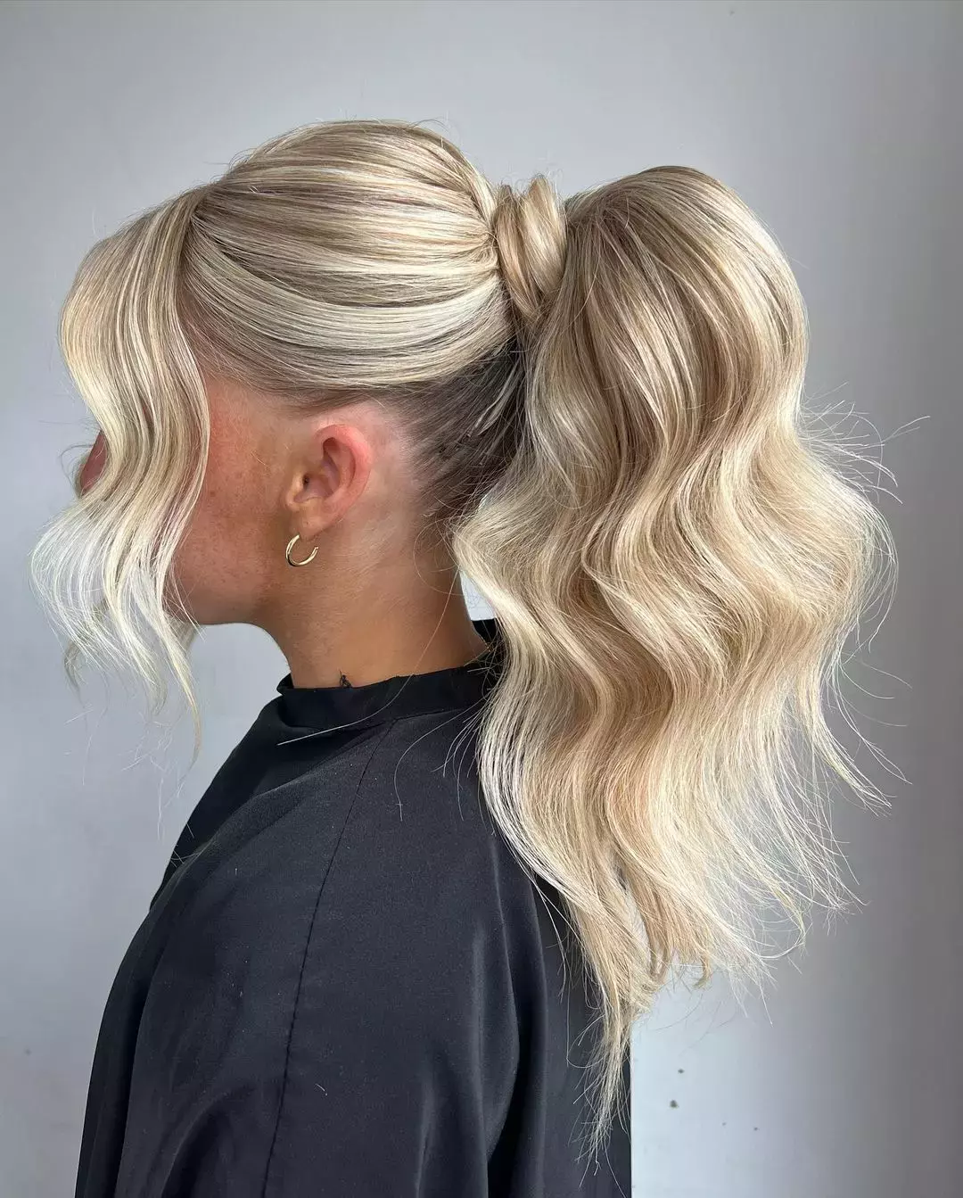 Mid Ponytail Beehive Hairstyle