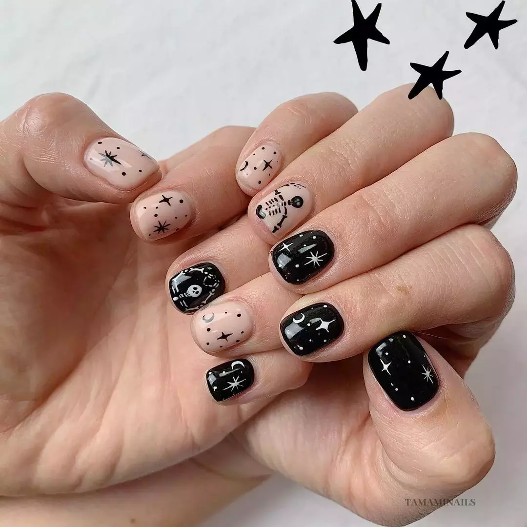 Skeleton Nails