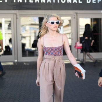 Amber Heard Lax Airport In Los Angeles