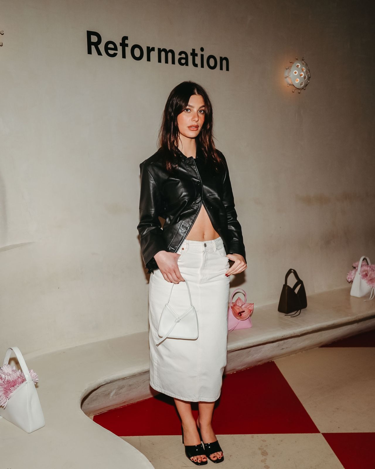 Camila Morrone Reformation Handbags Launch With Nespresso And Casamigos In New York