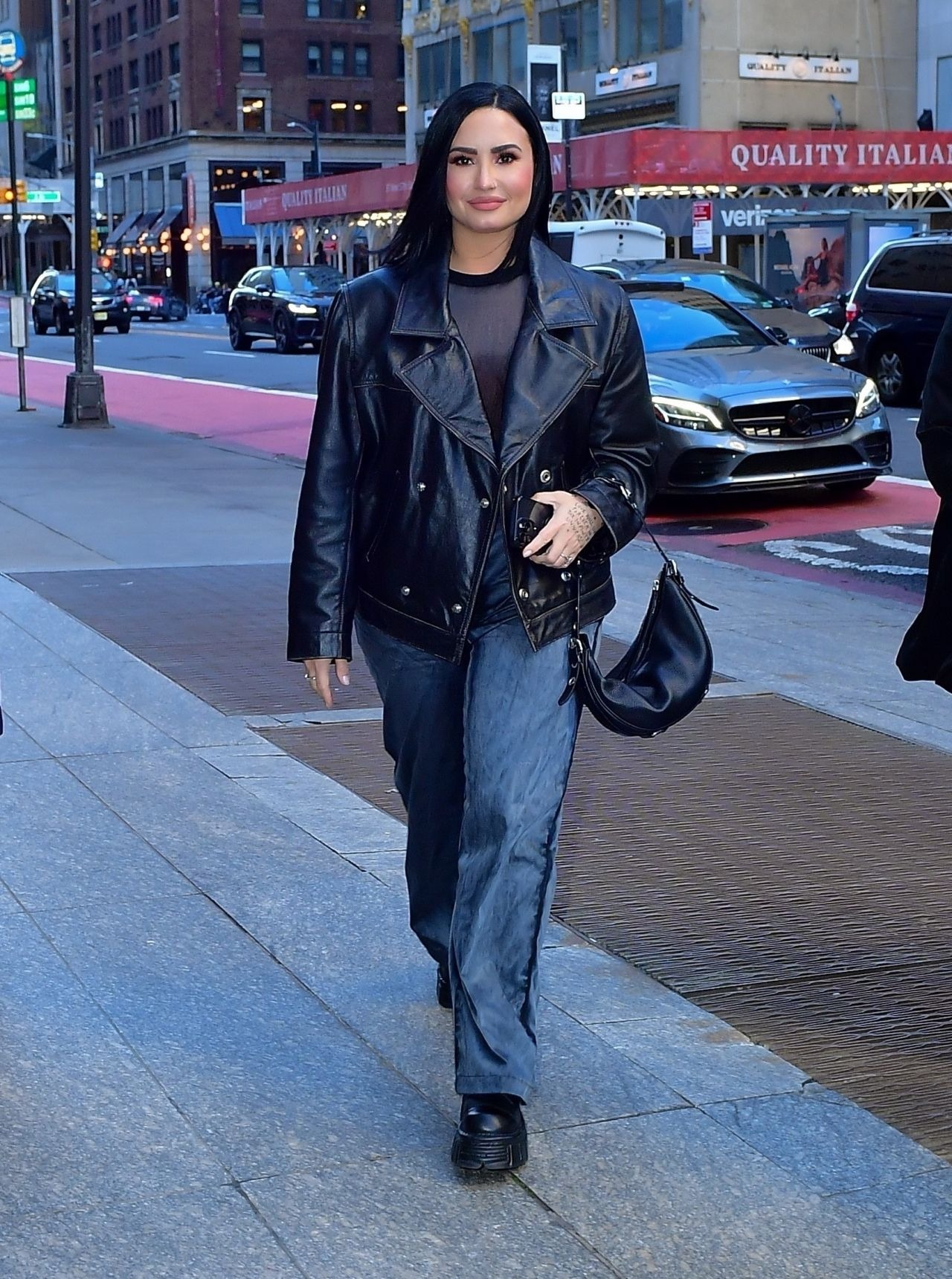 Demi Lovato At Nobu In New York