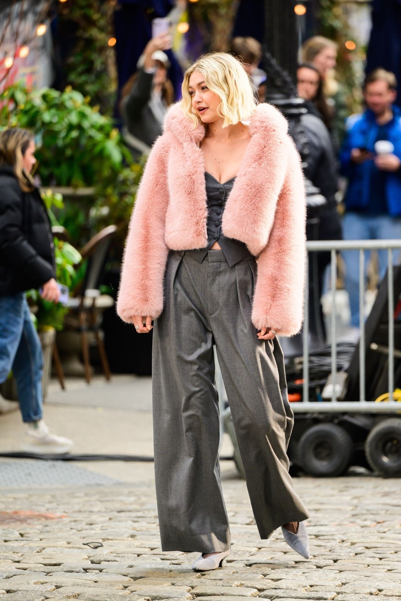 Gigi Hadid Filming A Maybelline Commercial In New York More Photos