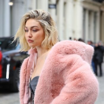 Gigi Hadid Filming A Maybelline Commercial In New York More Photos