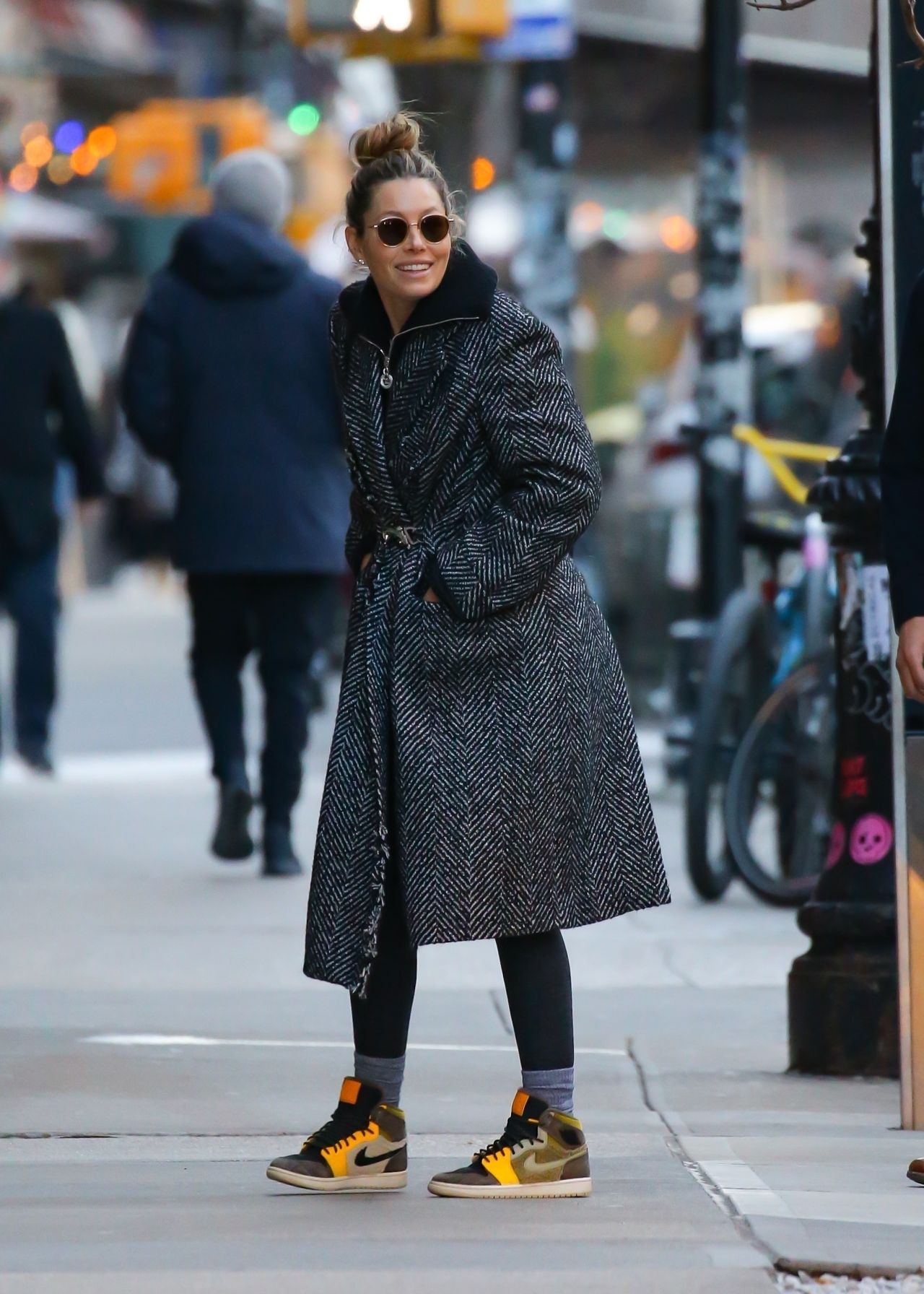 Jessica Biel Winter Street Style New York