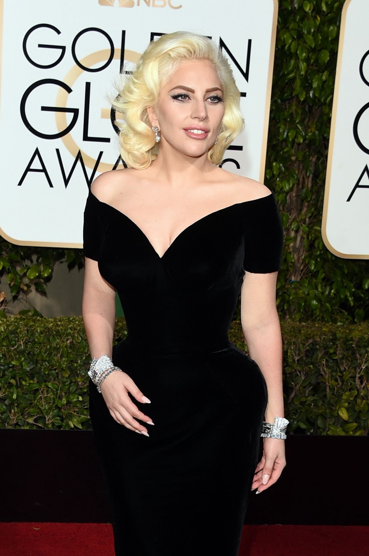 Lady Gaga Golden Globe Awards In Beverly Hills