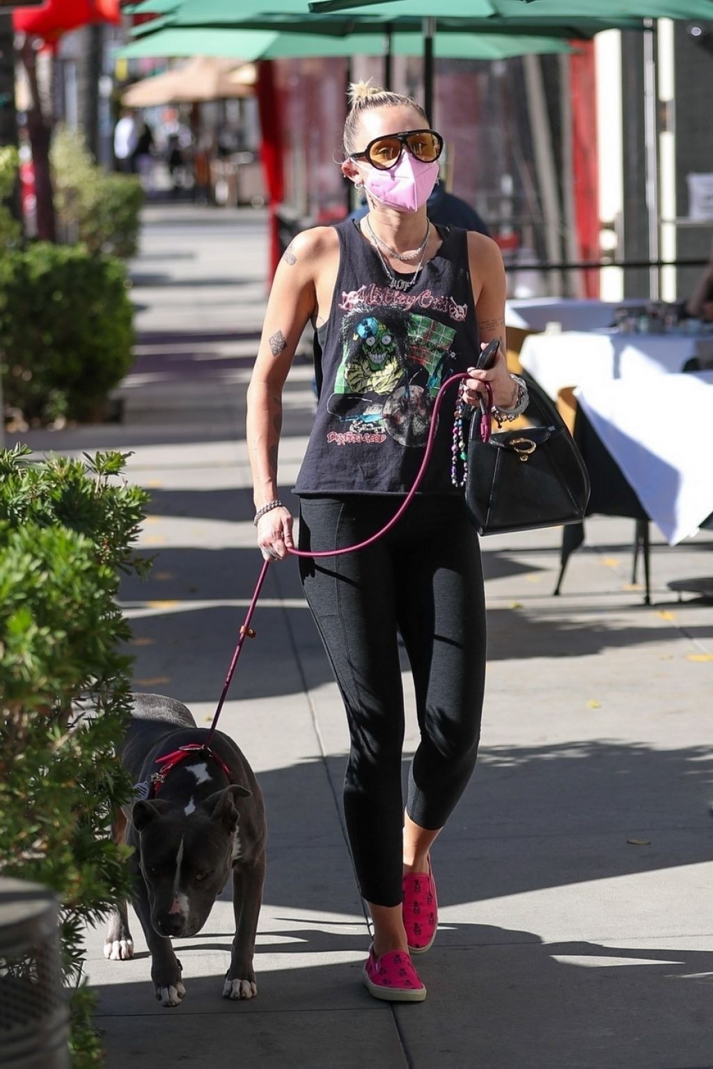 Miley Cyrus Out In Beverly Hills