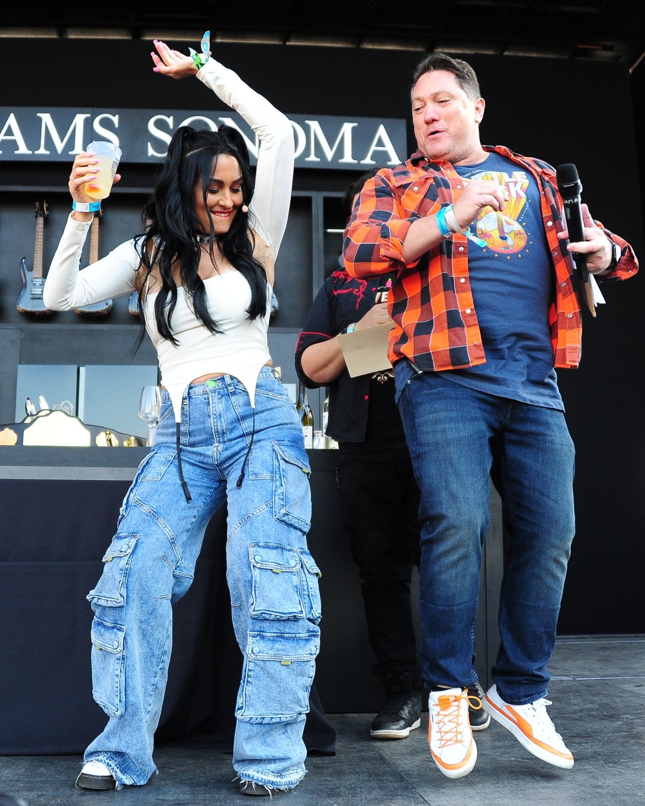 Nikki Bella And Brie Bella Williams And Sonoma Culinary Stage On Day One Of Bottlerock In Napa