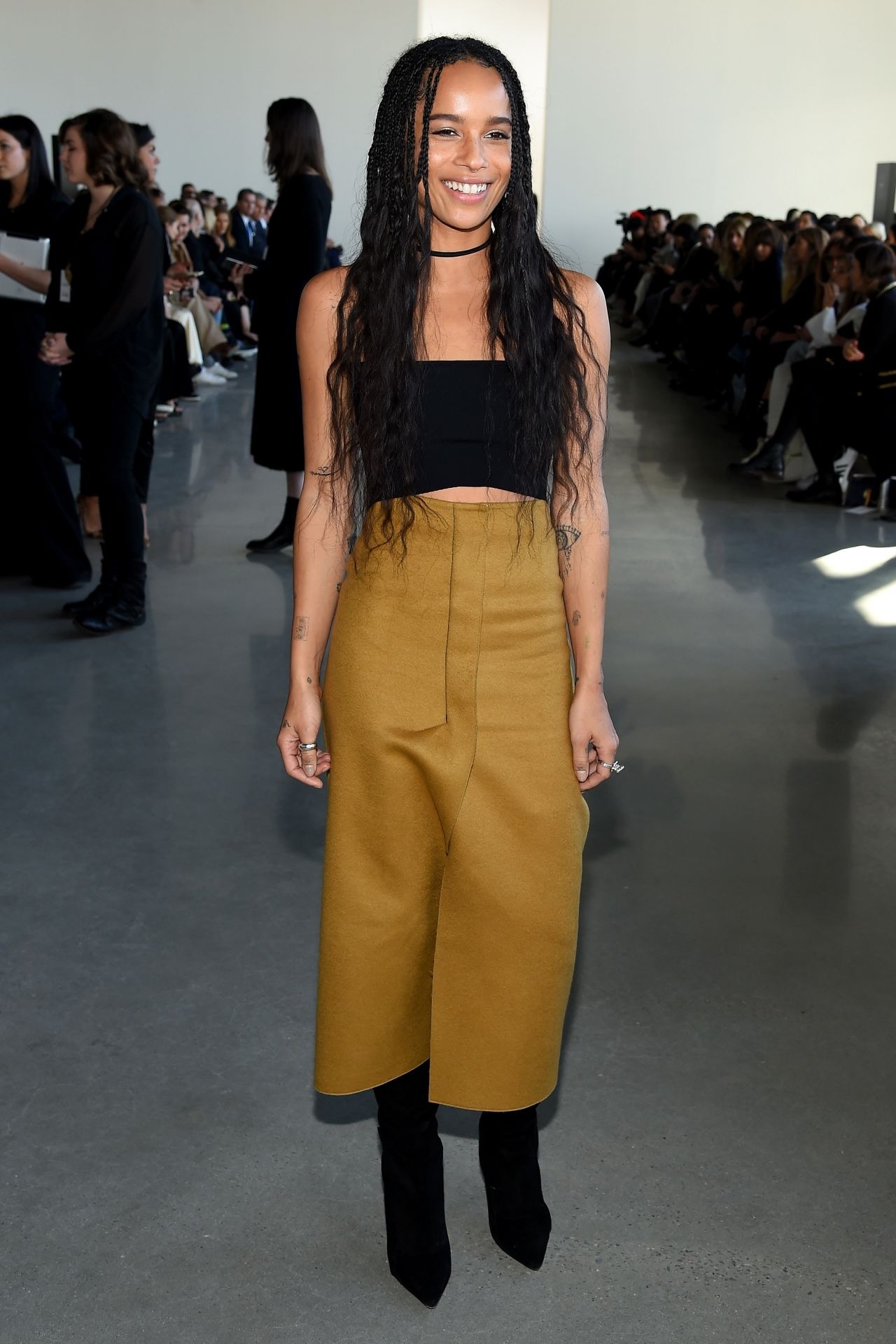 Zoe Kravitz Calvin Klein Show New York Fashion Week