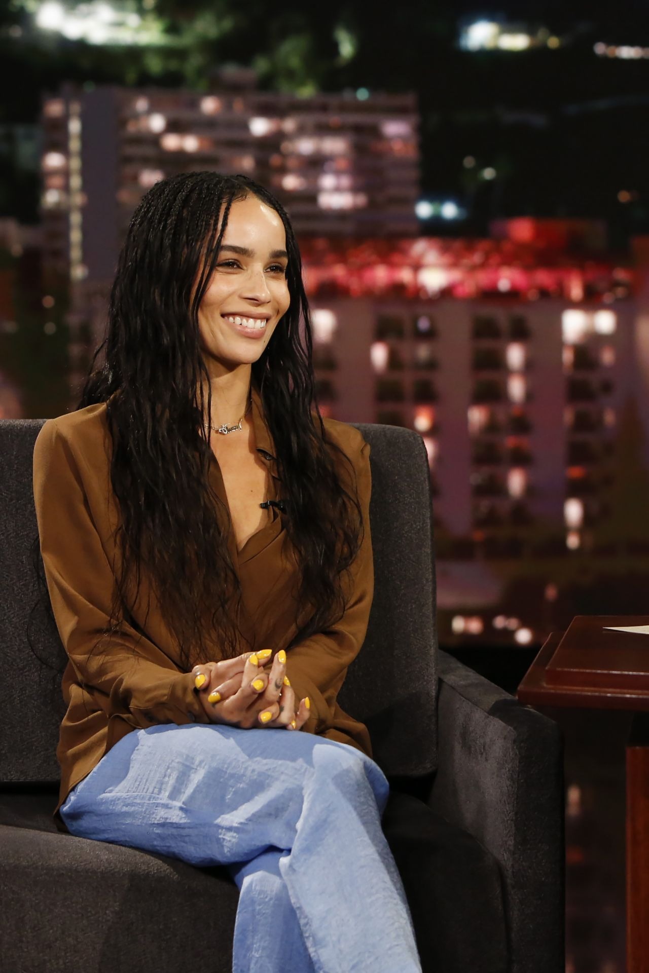 Zoe Kravitz Jimmy Kimmel Live