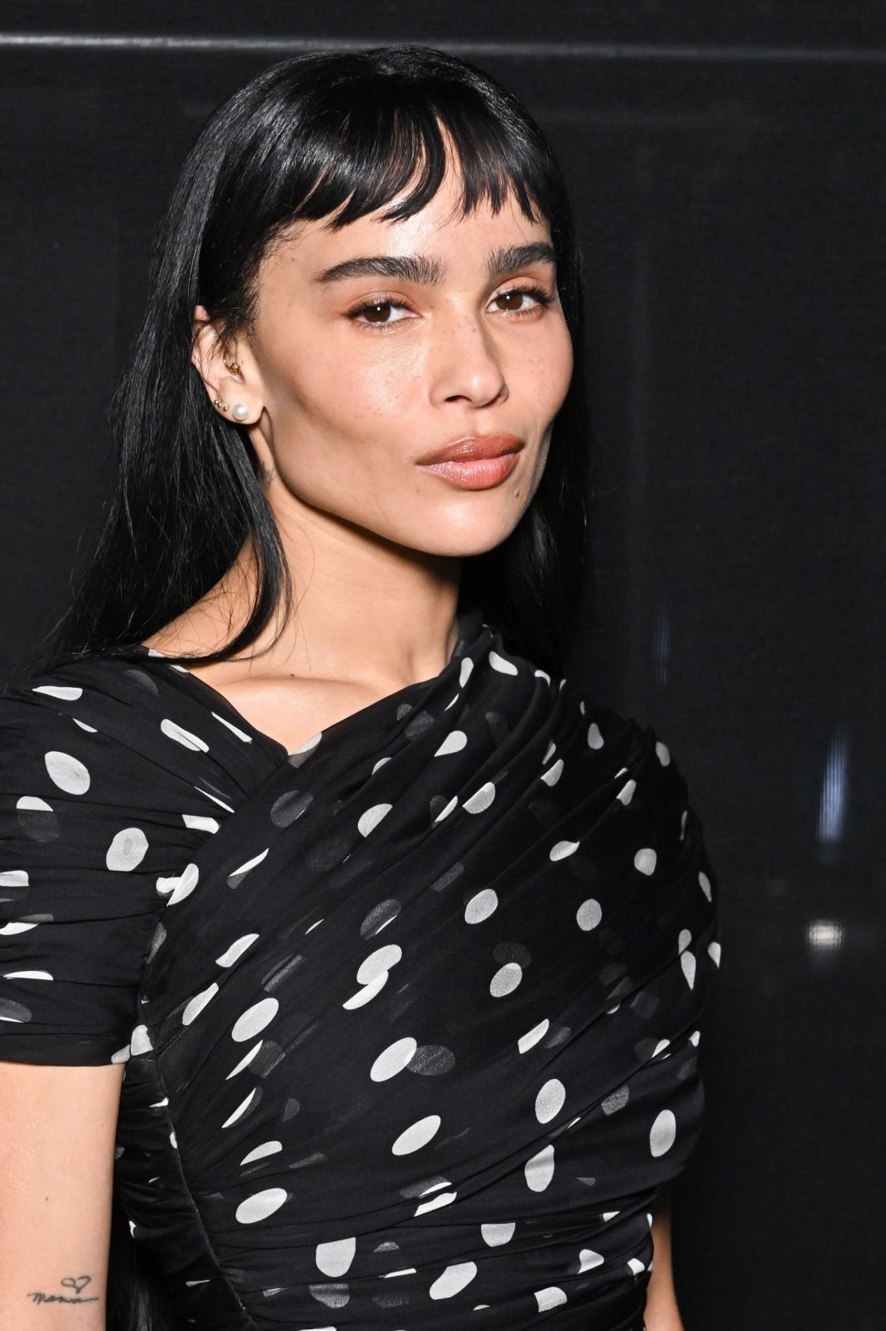 Zoe Kravitz Saint Laurent Show At Paris Fashion Week