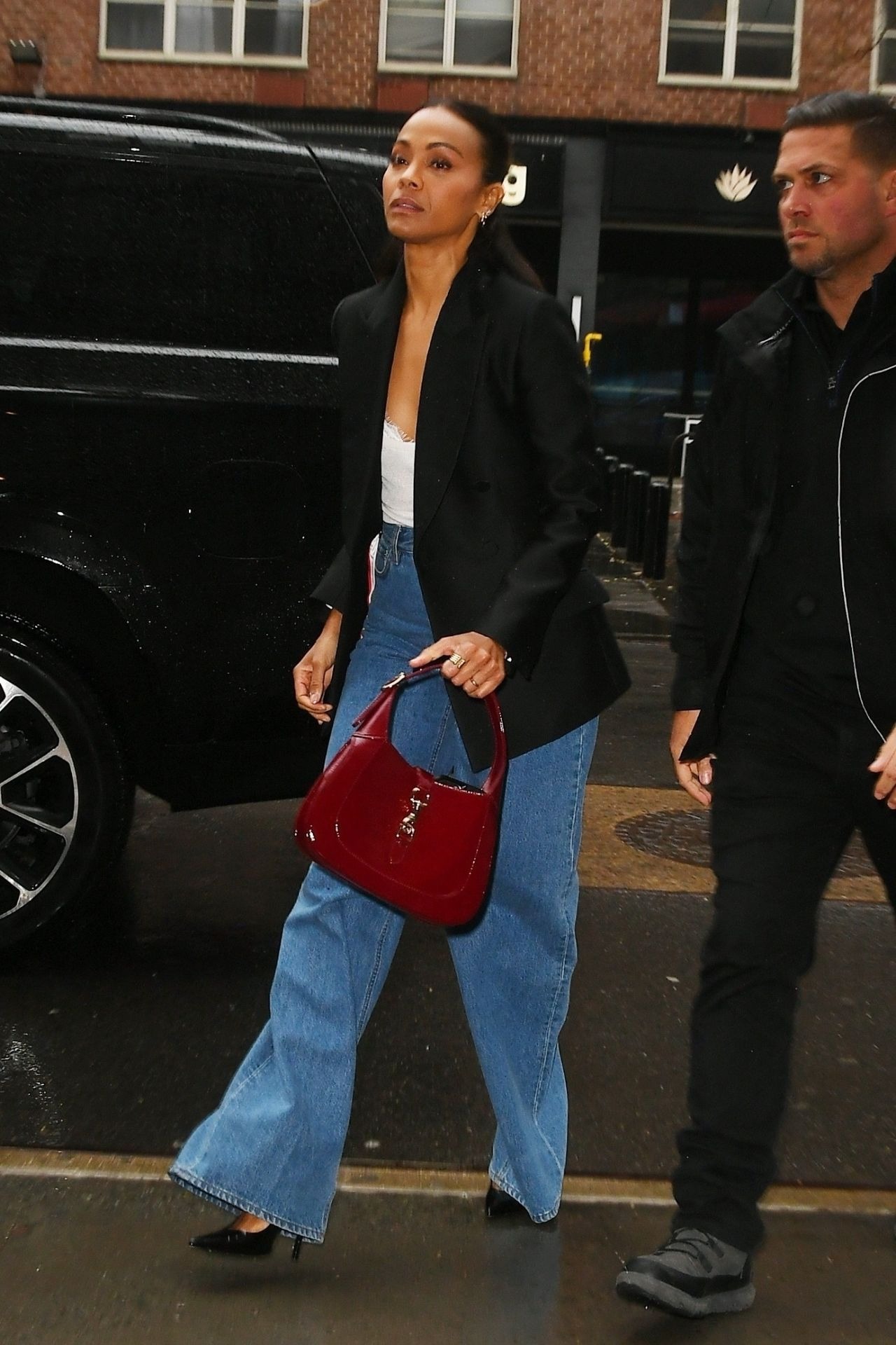 Zoe Saldana Out In New York