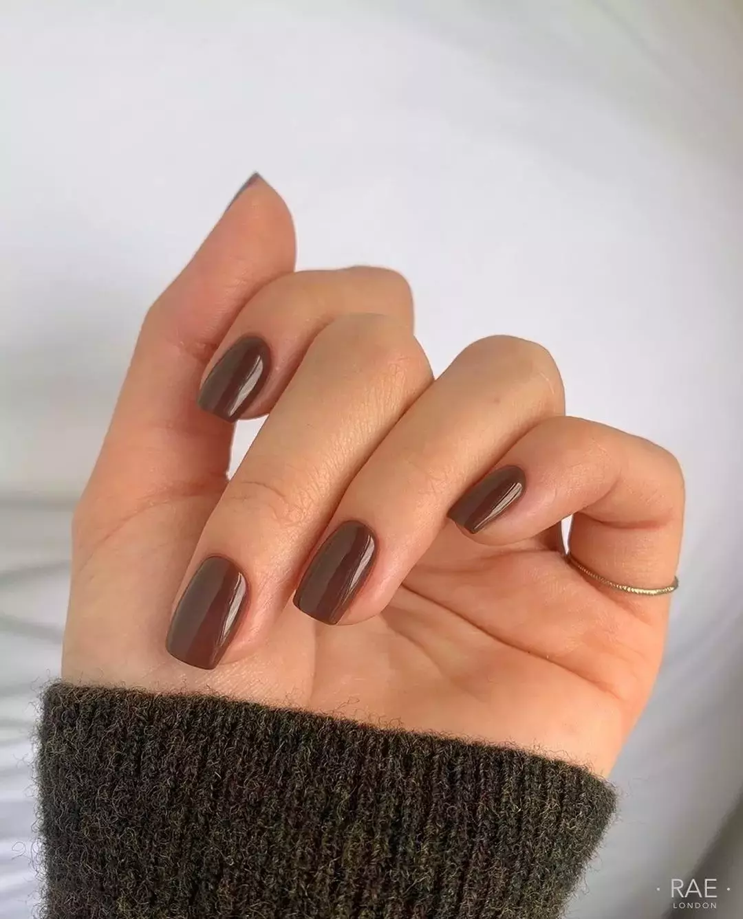 Chocolate Milk Nails