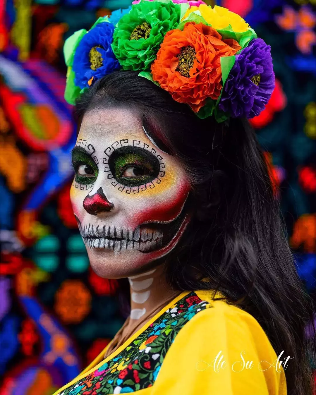 Colorful Day Of The Dead Makeup