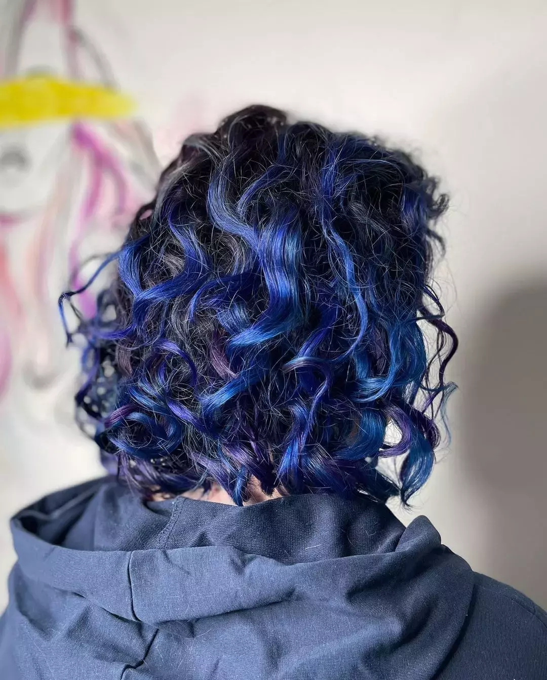 Dark Blue And Violet Hair