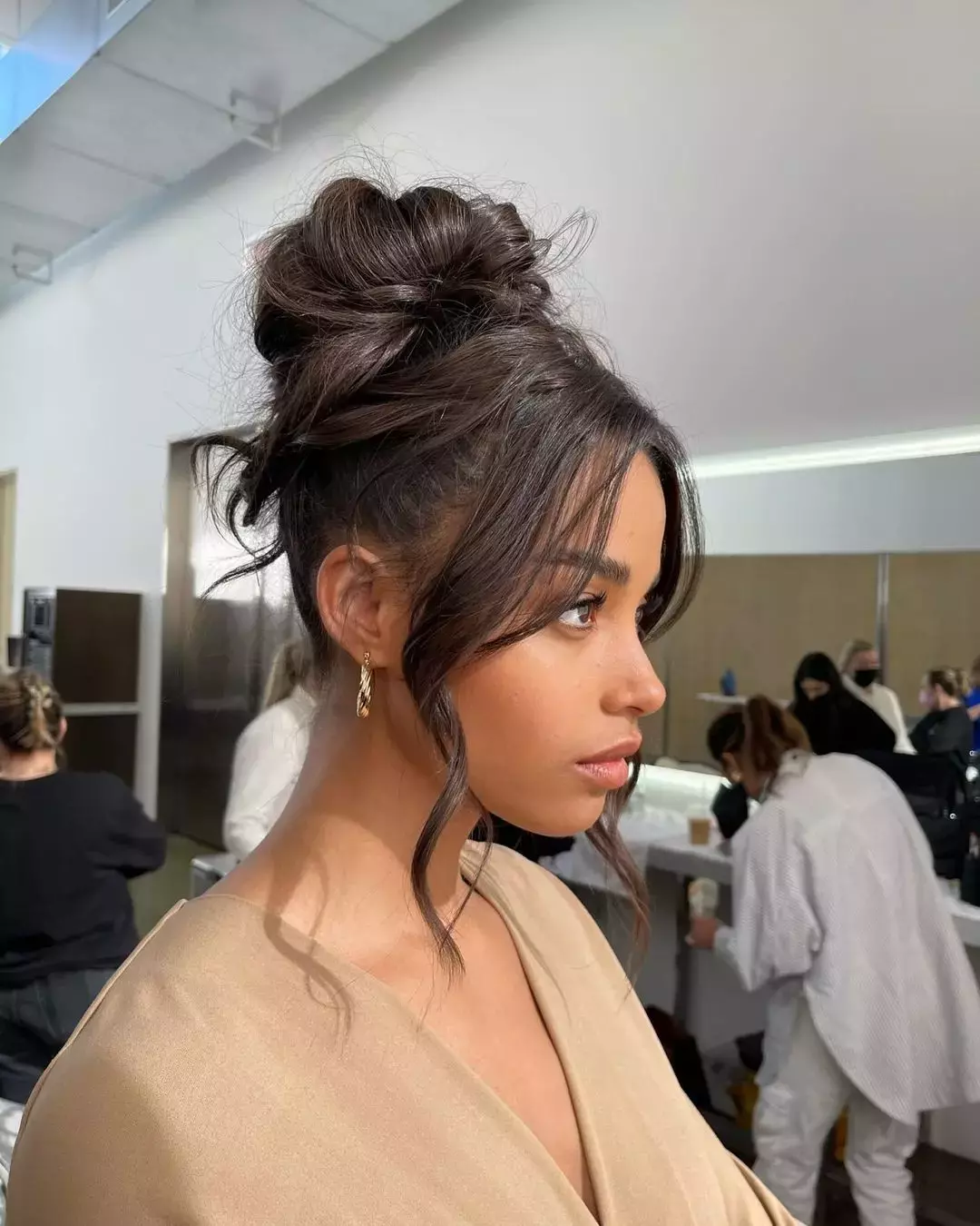 Festival Hair Idea Messy Updo