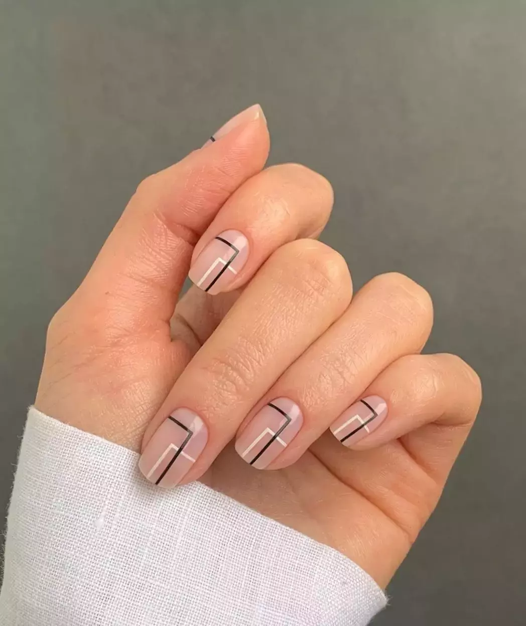 Geometric Nail Design