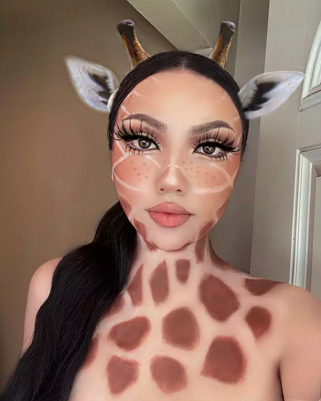 Giraffe Makeup For Halloween