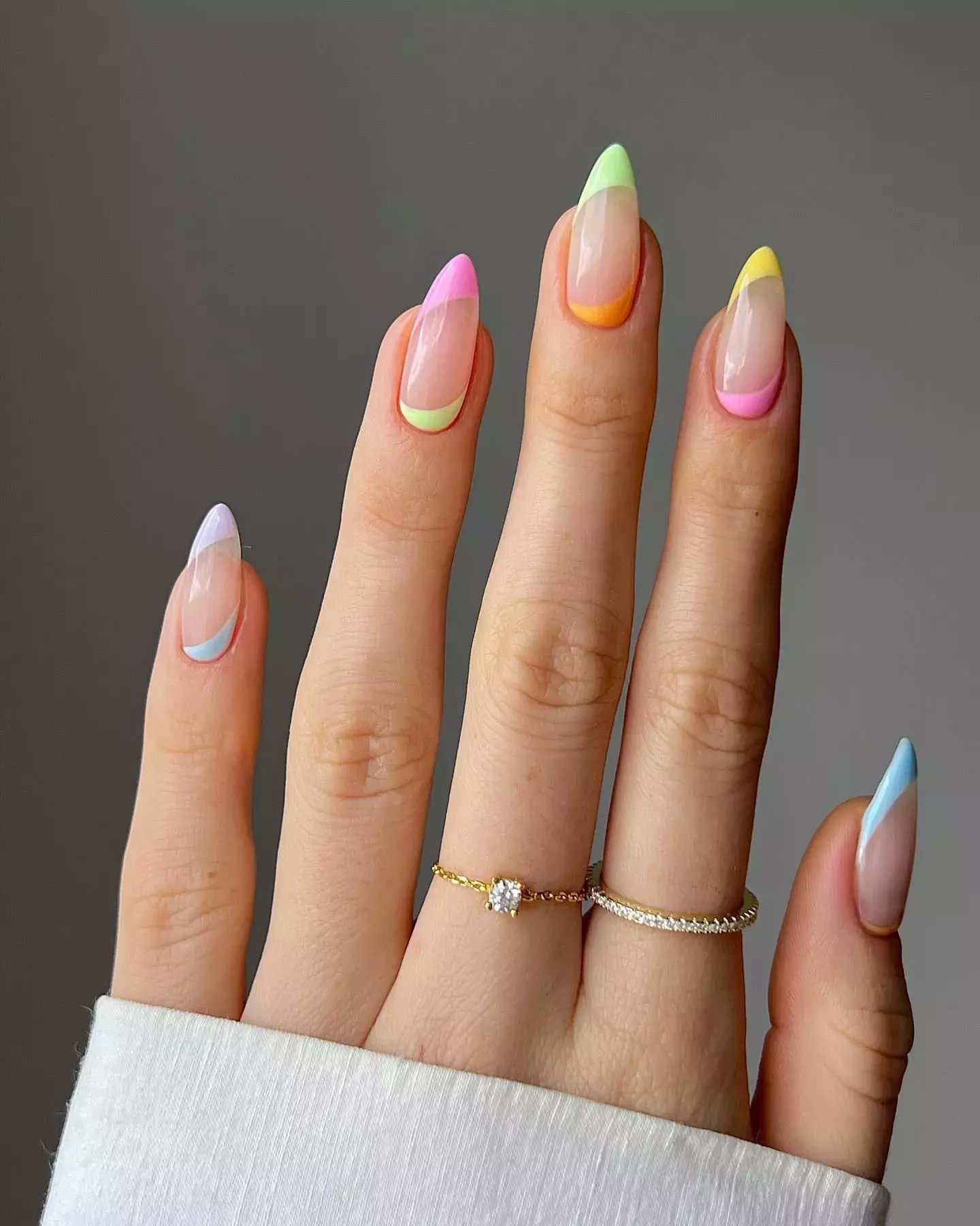 Neon Meets Pastel Nails