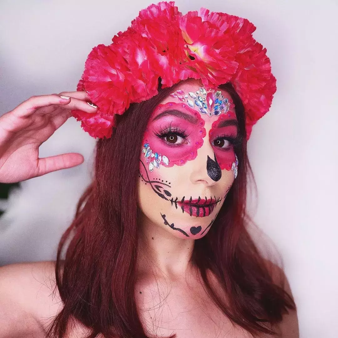 Soft Dia De Los Muertos Makeup