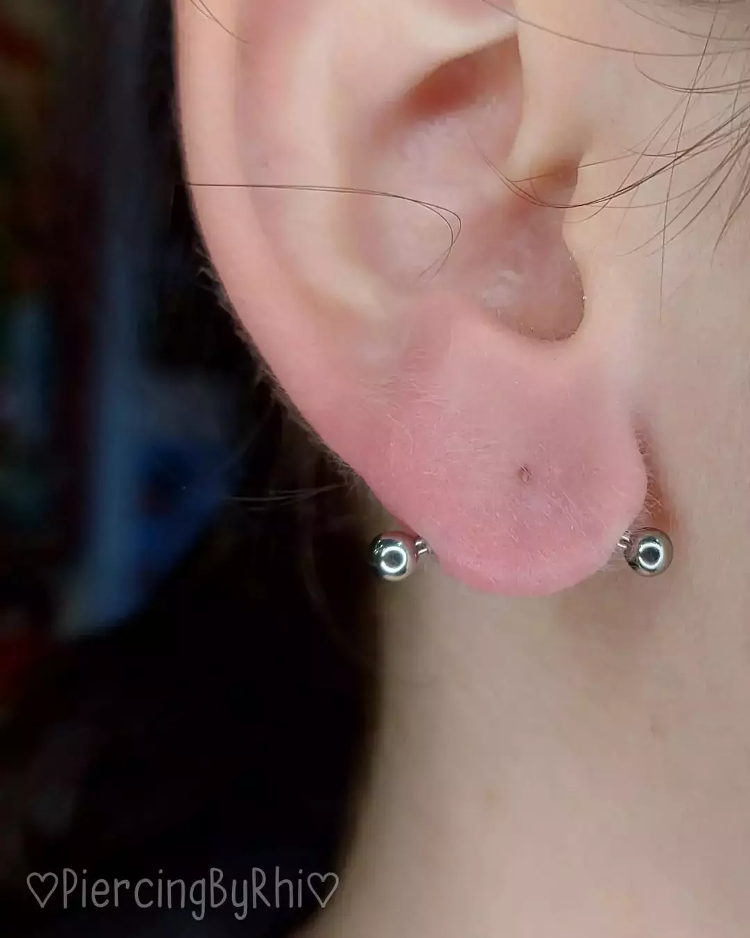 Transverse Lobe Piercing