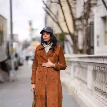 A Suede Trench Hoodie