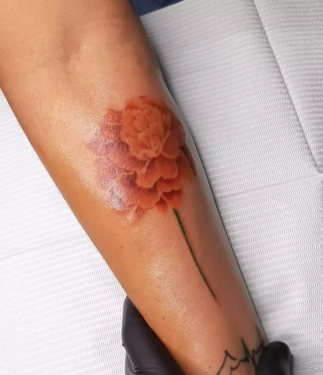 Marigold Flower Tattoo