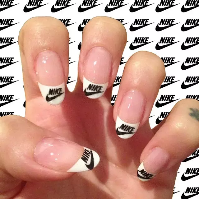 Nike Inspired French Manicure