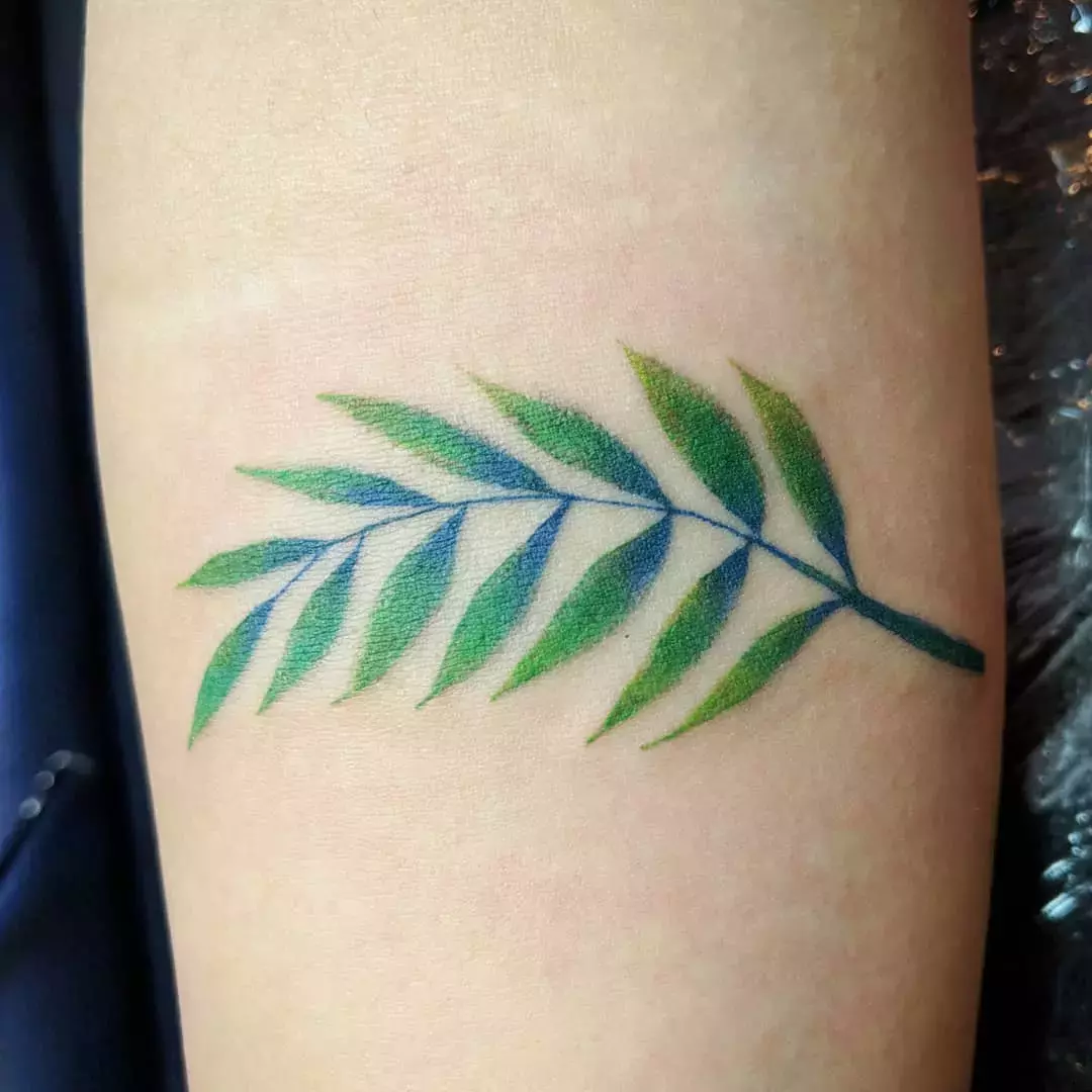 Simple Leaf Tattoo