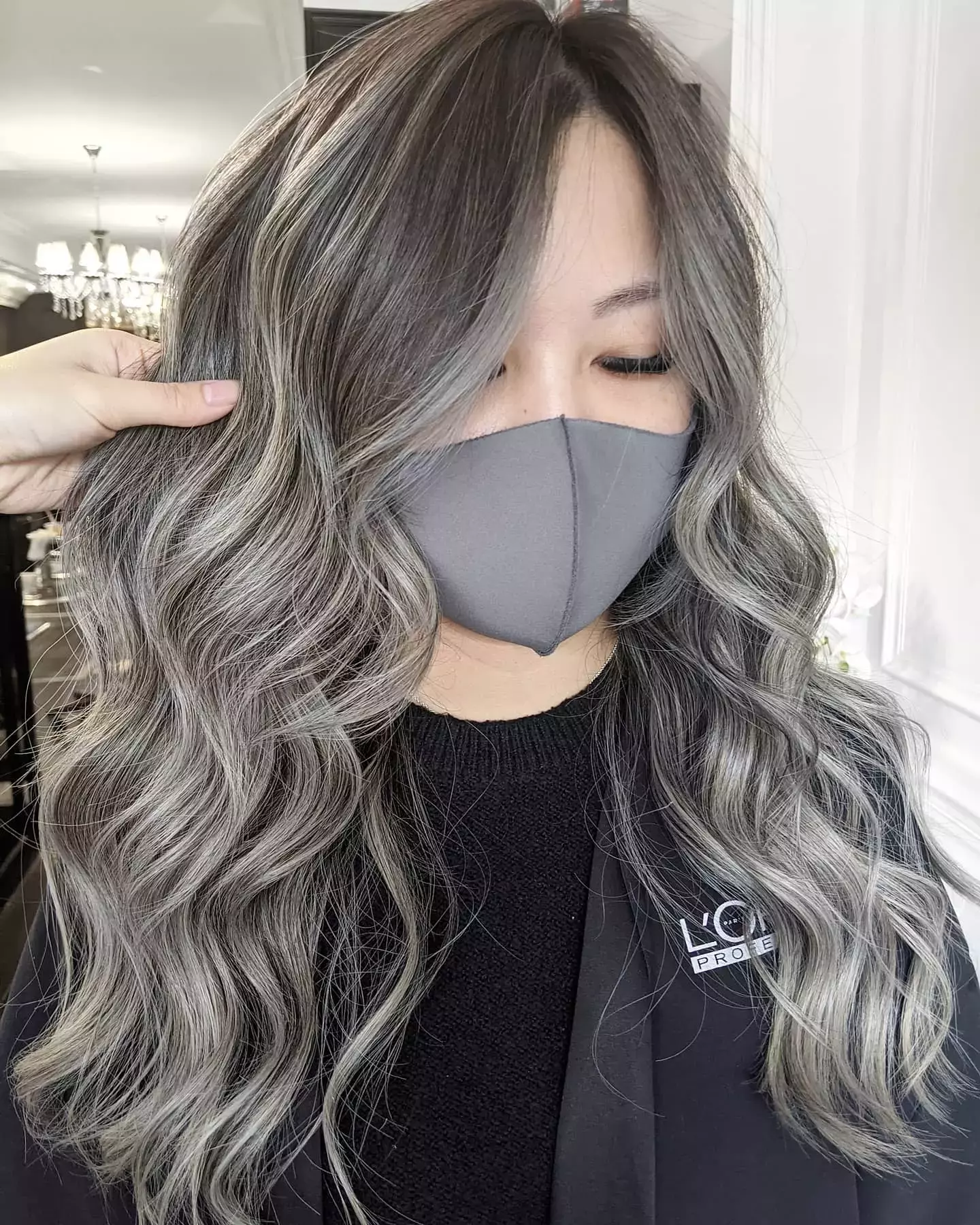 Smoky Gray Balayage