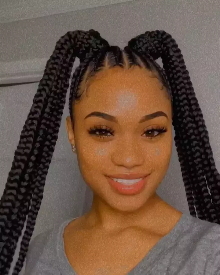 These Cornrow Pigtails