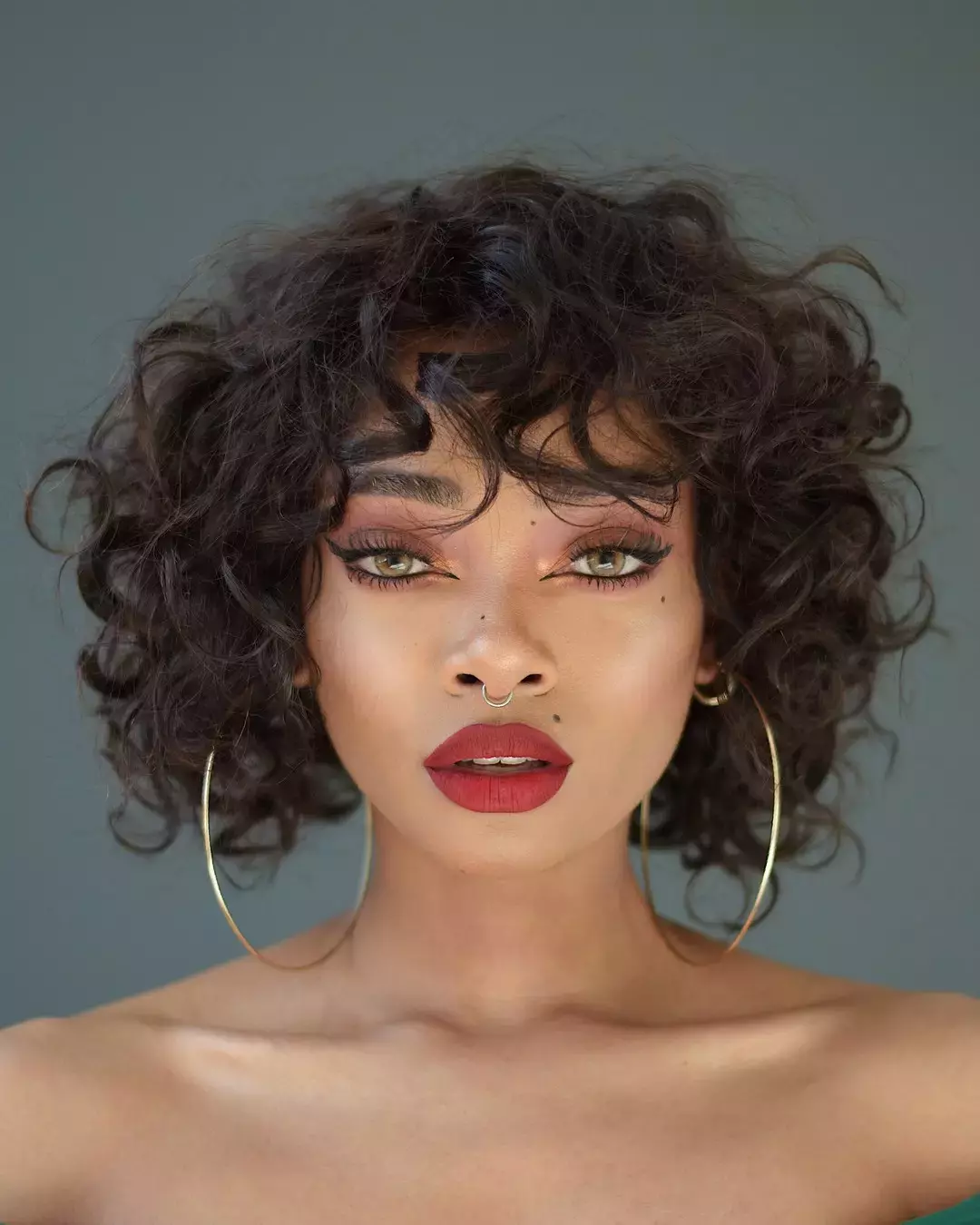 These Voluminous Curls For A Short Wig