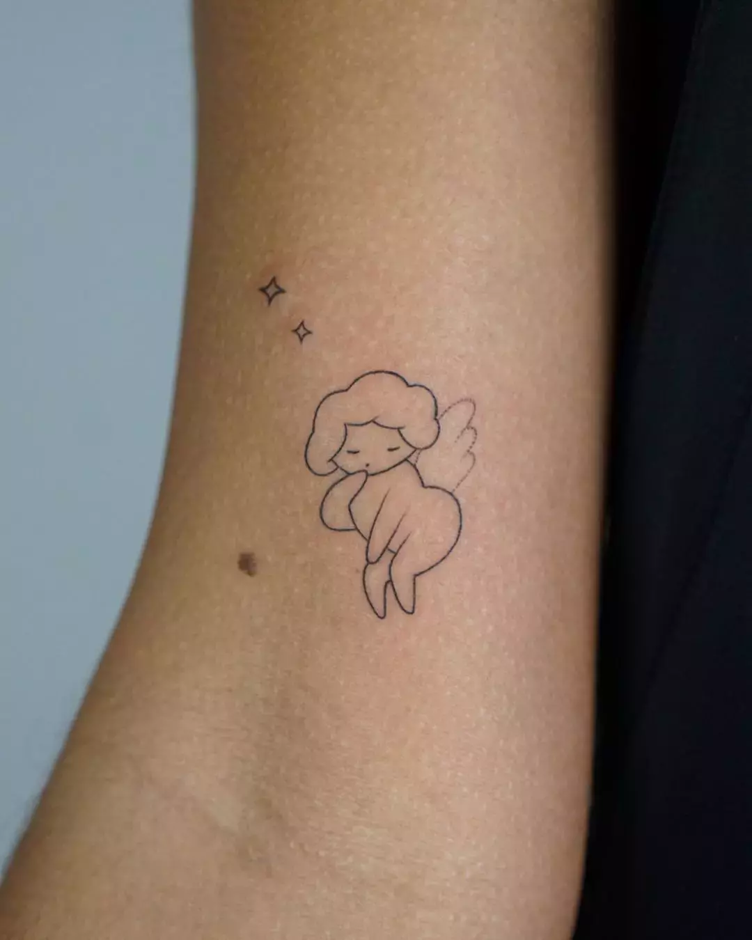 This Bb Cherub Sagittarius Tattoo