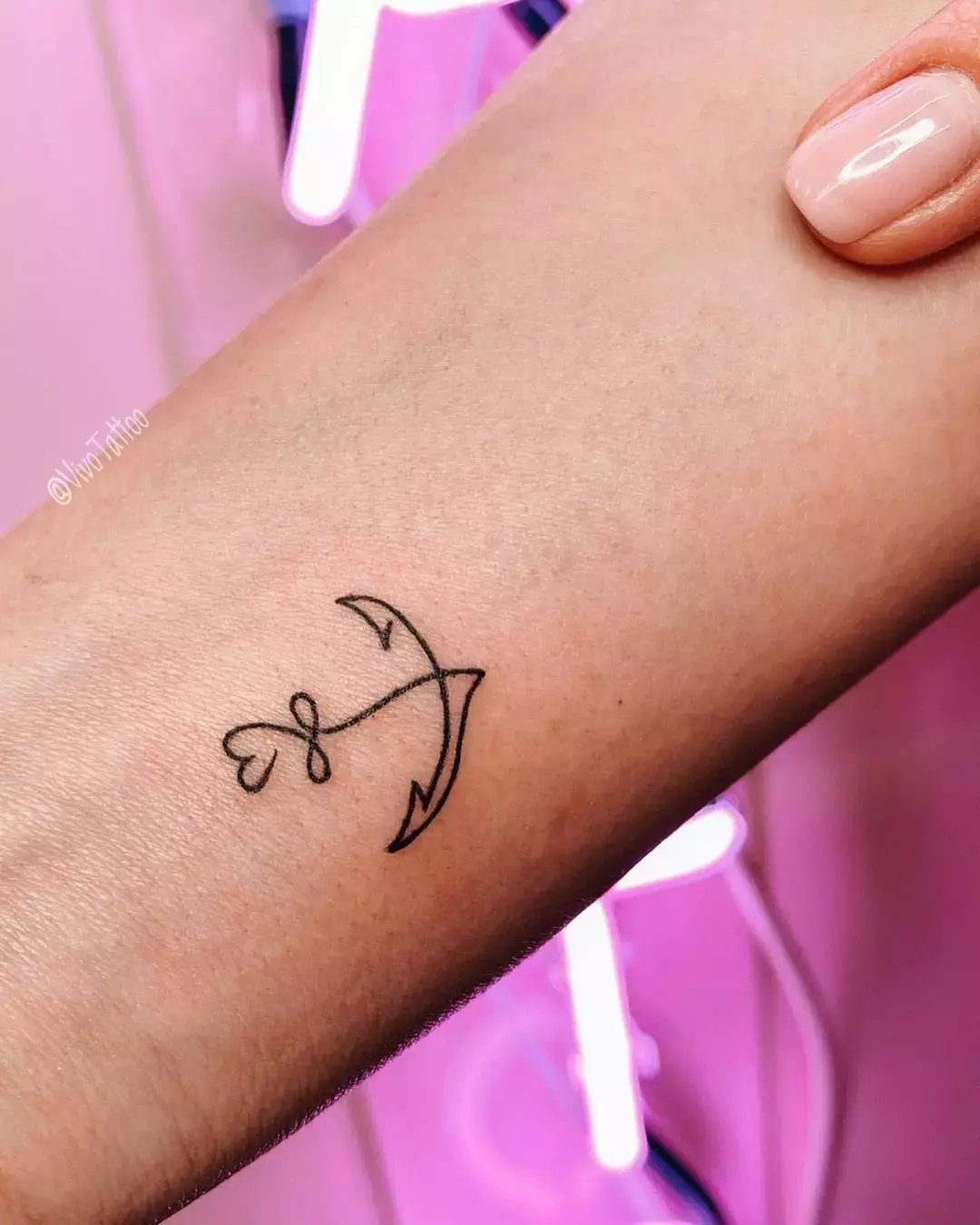 This Classic Sagittarius Symbol Tattoo