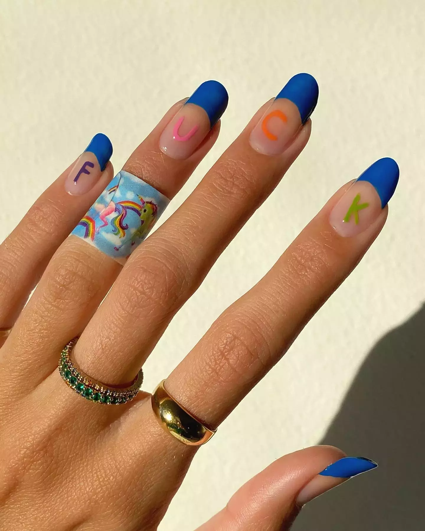 This Expletive Aquarius Nail Art