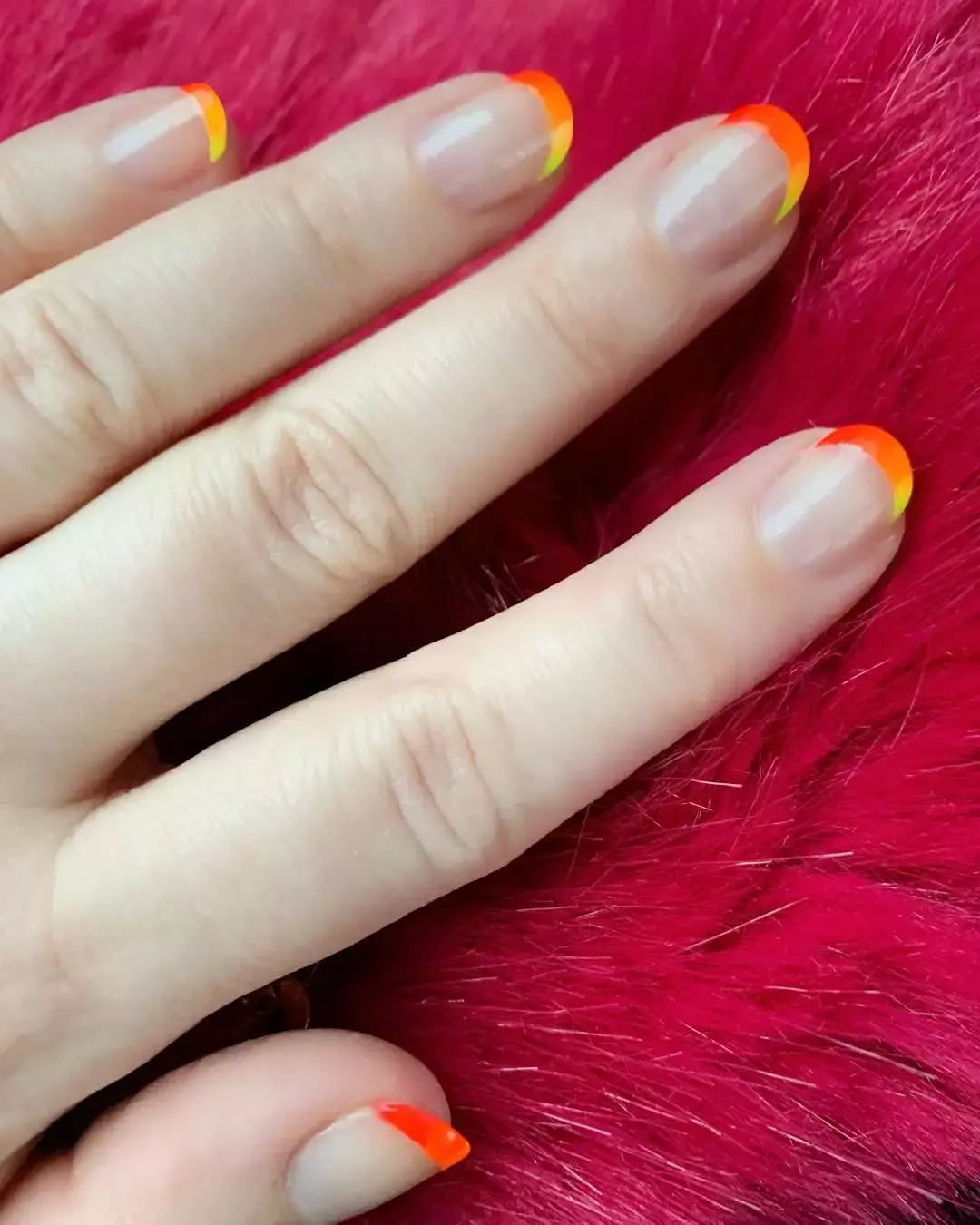 This Flame Inspired French Manicure