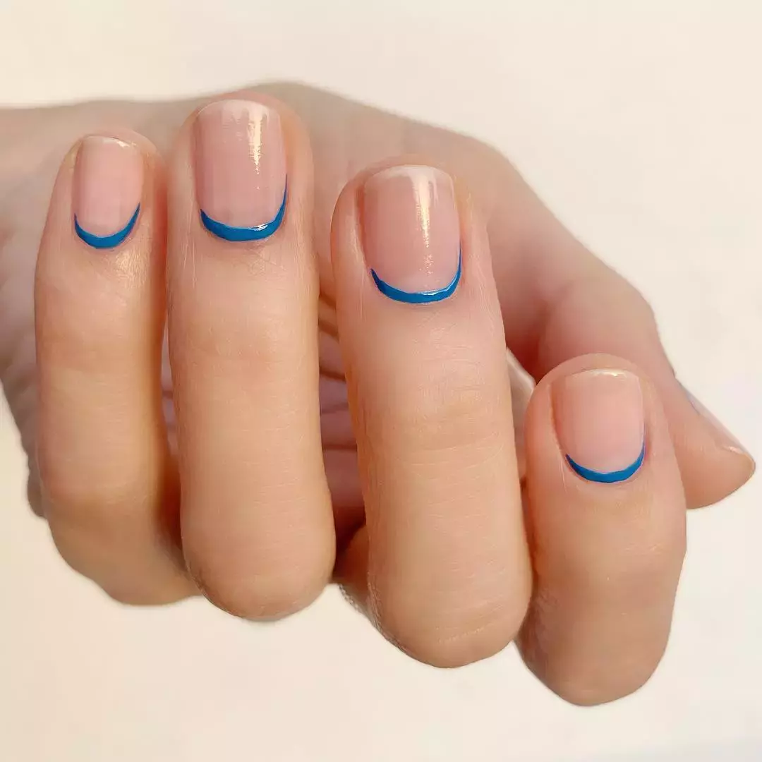 This Reverse French Manicure