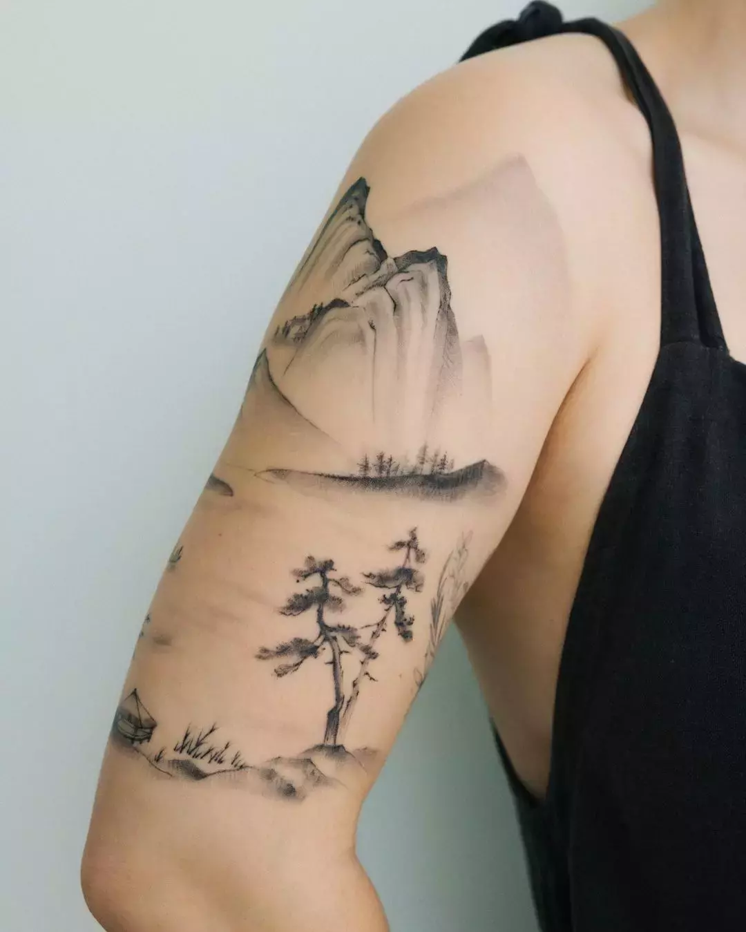 This Scenic Portrait Sagittarius Tattoo