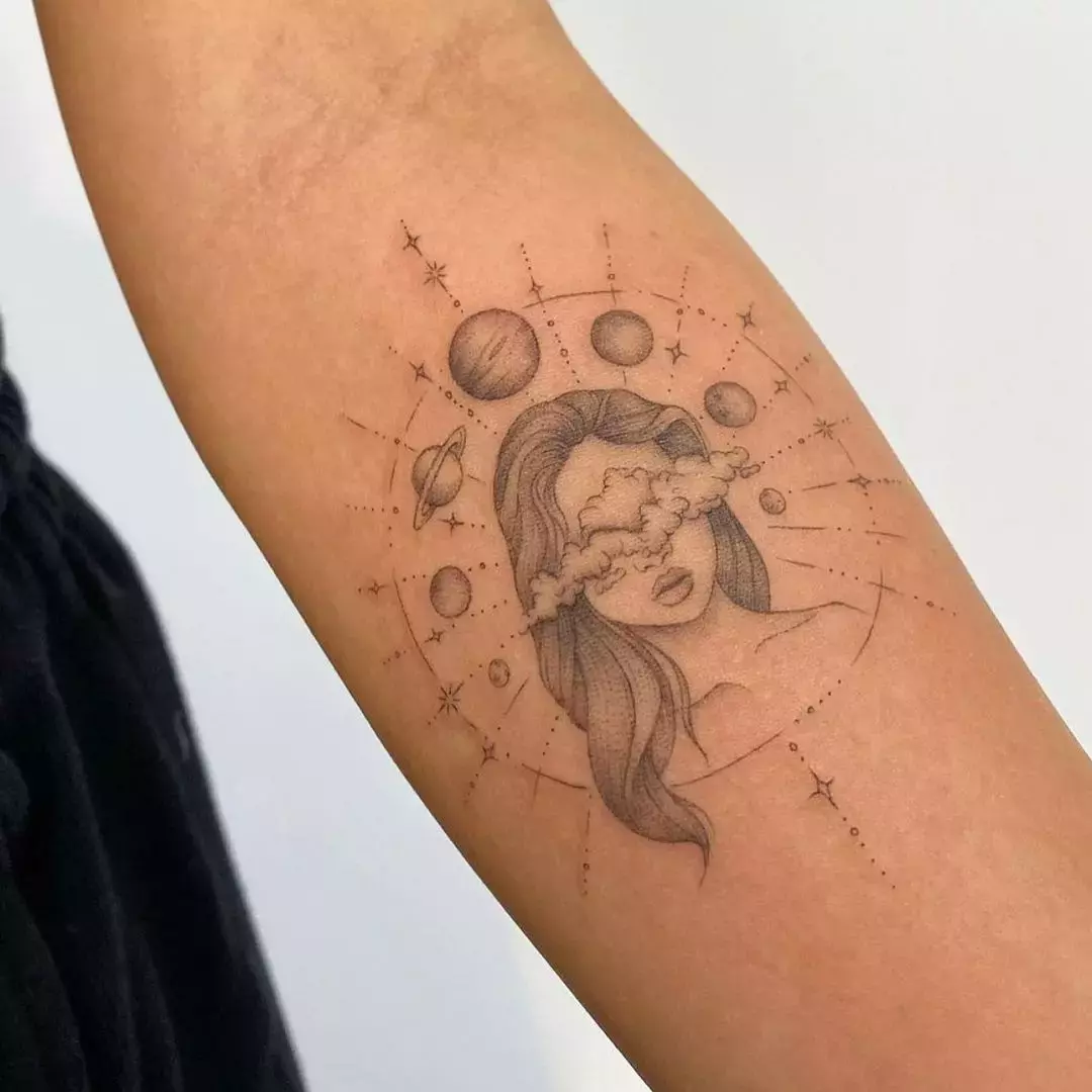 This Solar System Sagittarius Tattoo