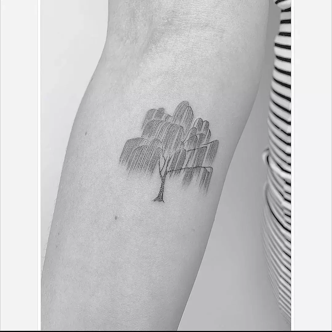 This Willow Tree Sagittarius Tattoo