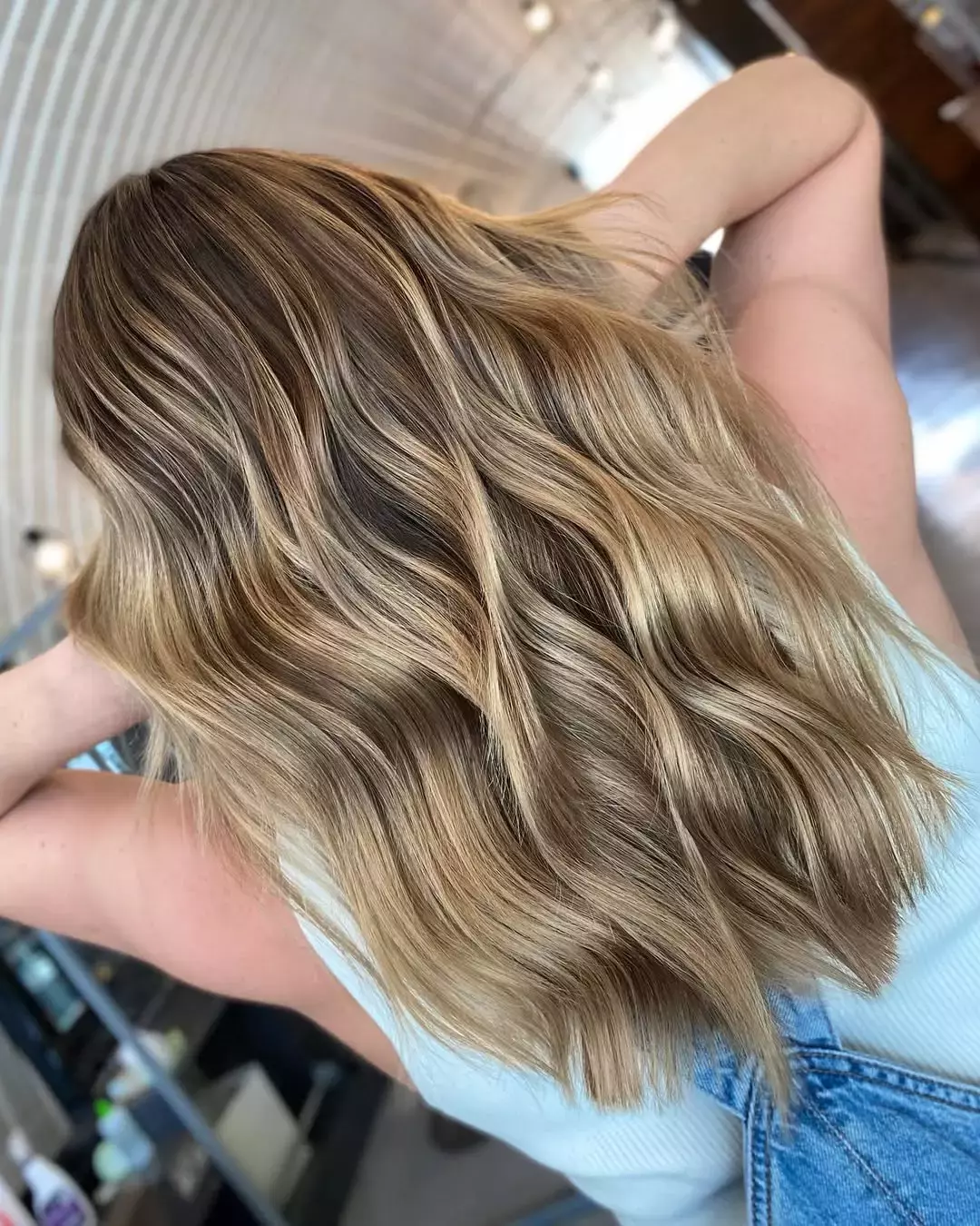 3 Dark Blonde Balayage