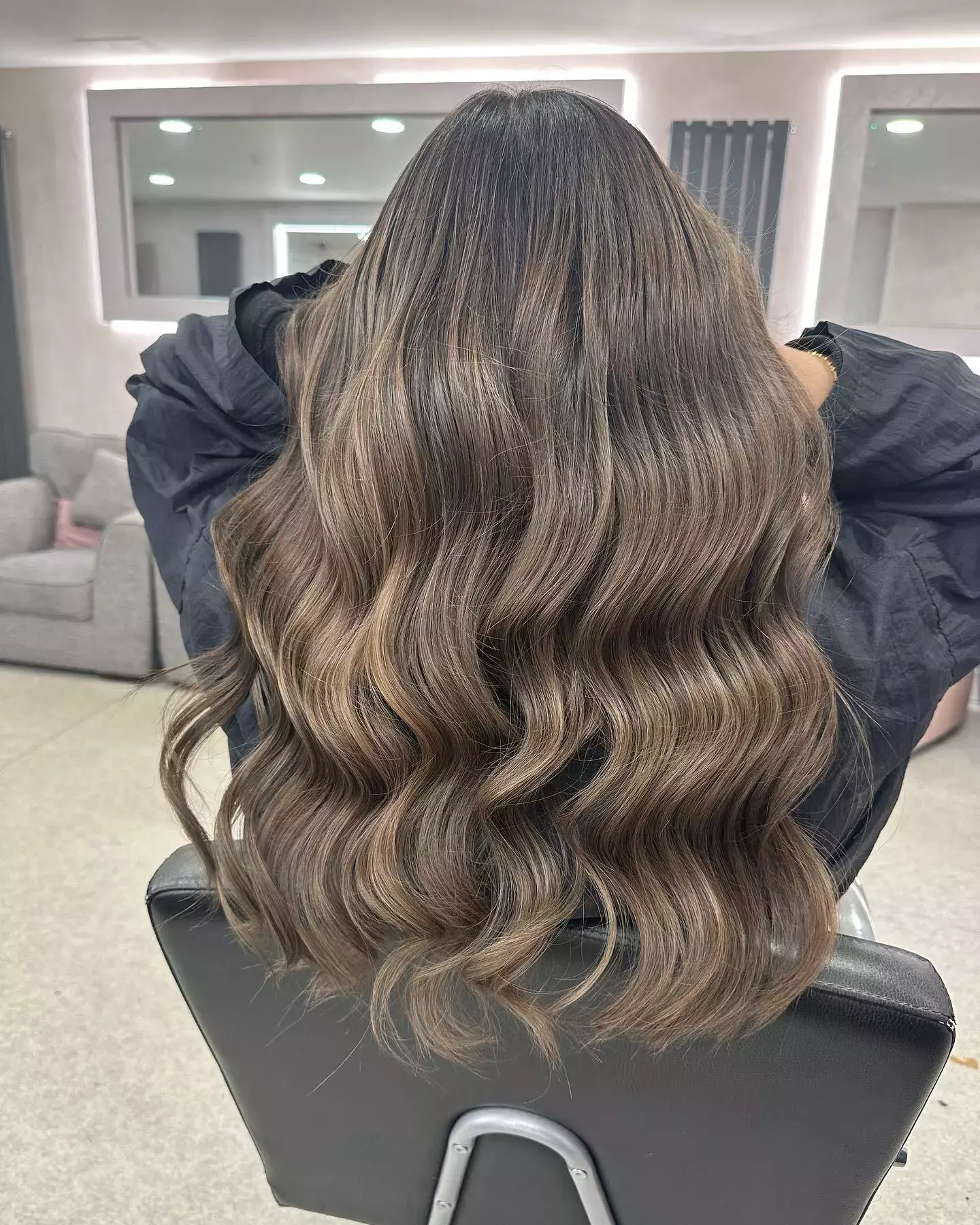 Ashy Chocolate Balayage