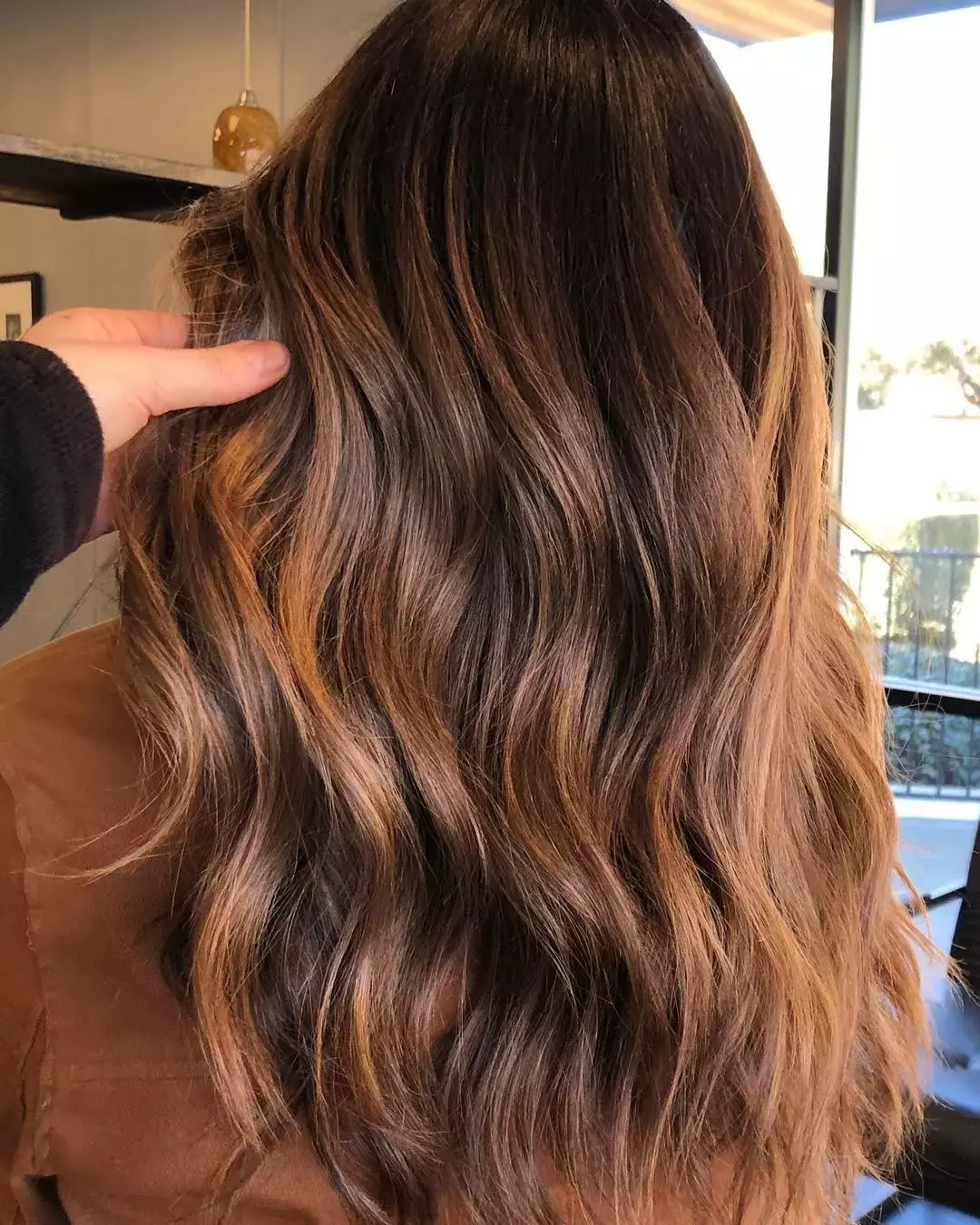 Auburn Honey Bronde Balayage