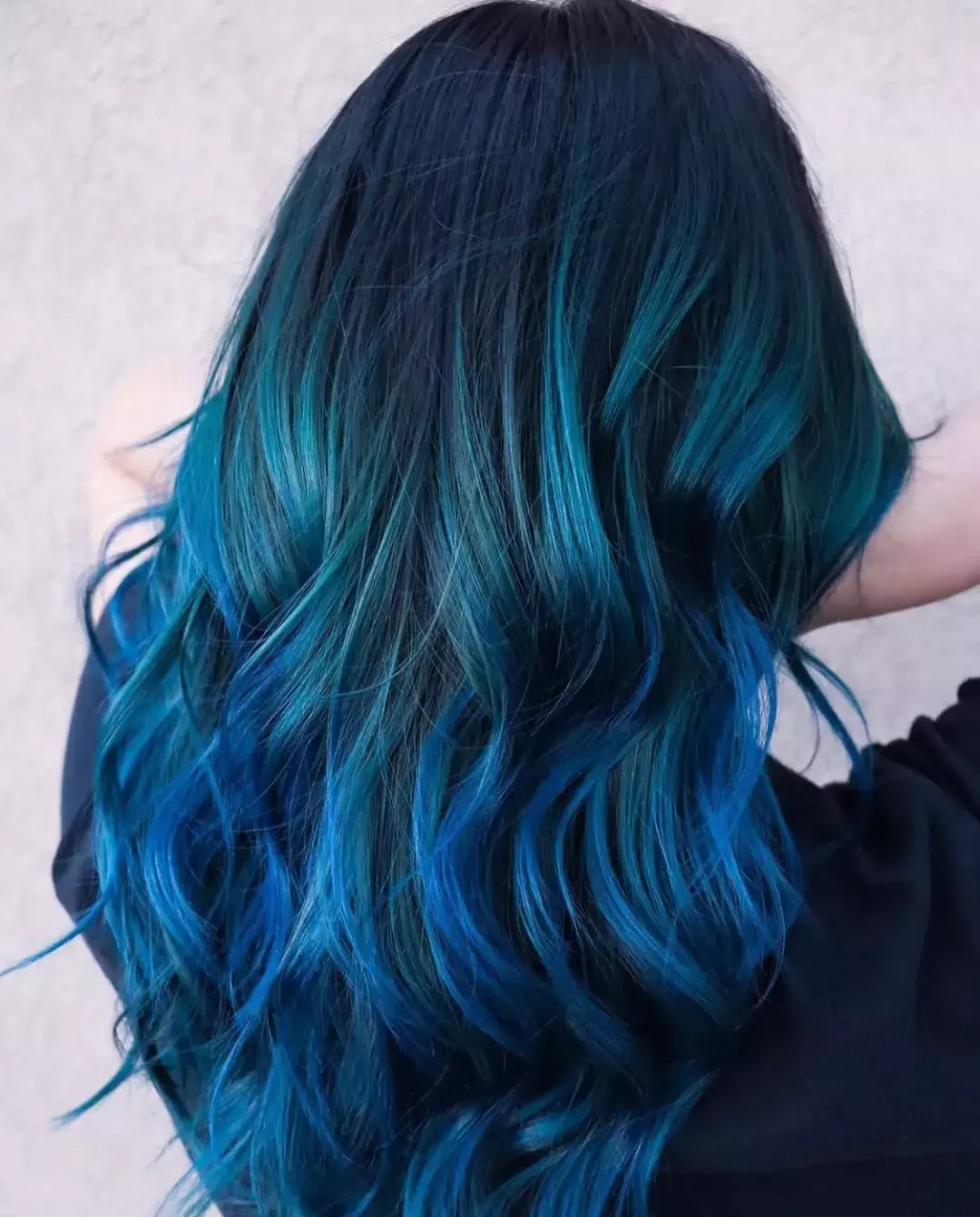 Blue Balayage Hair