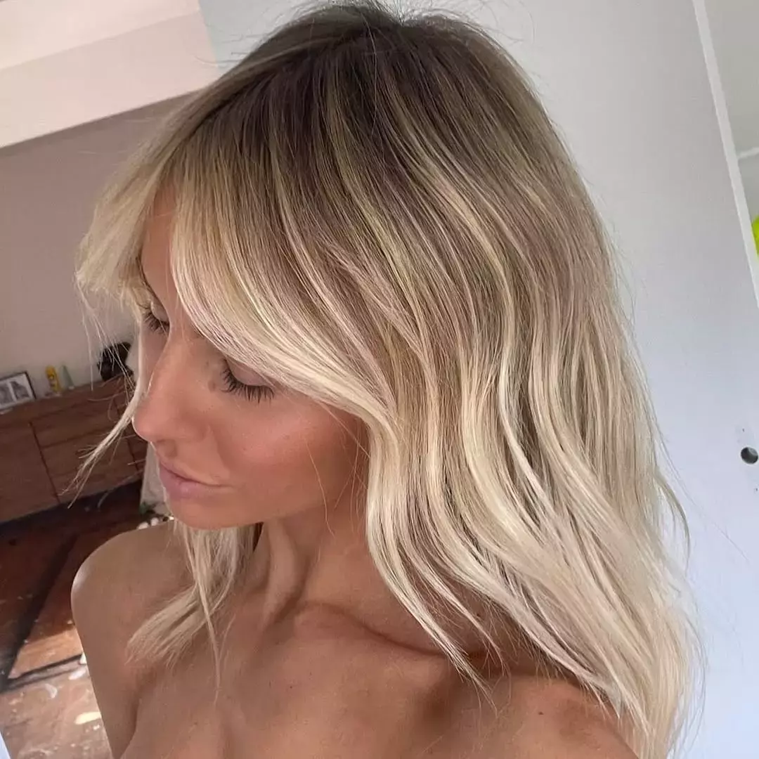 Bronde With Platinum Balayage