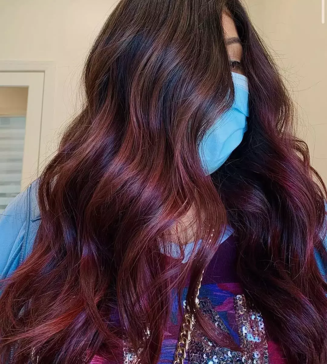 Chocolate Burgundy Ombre