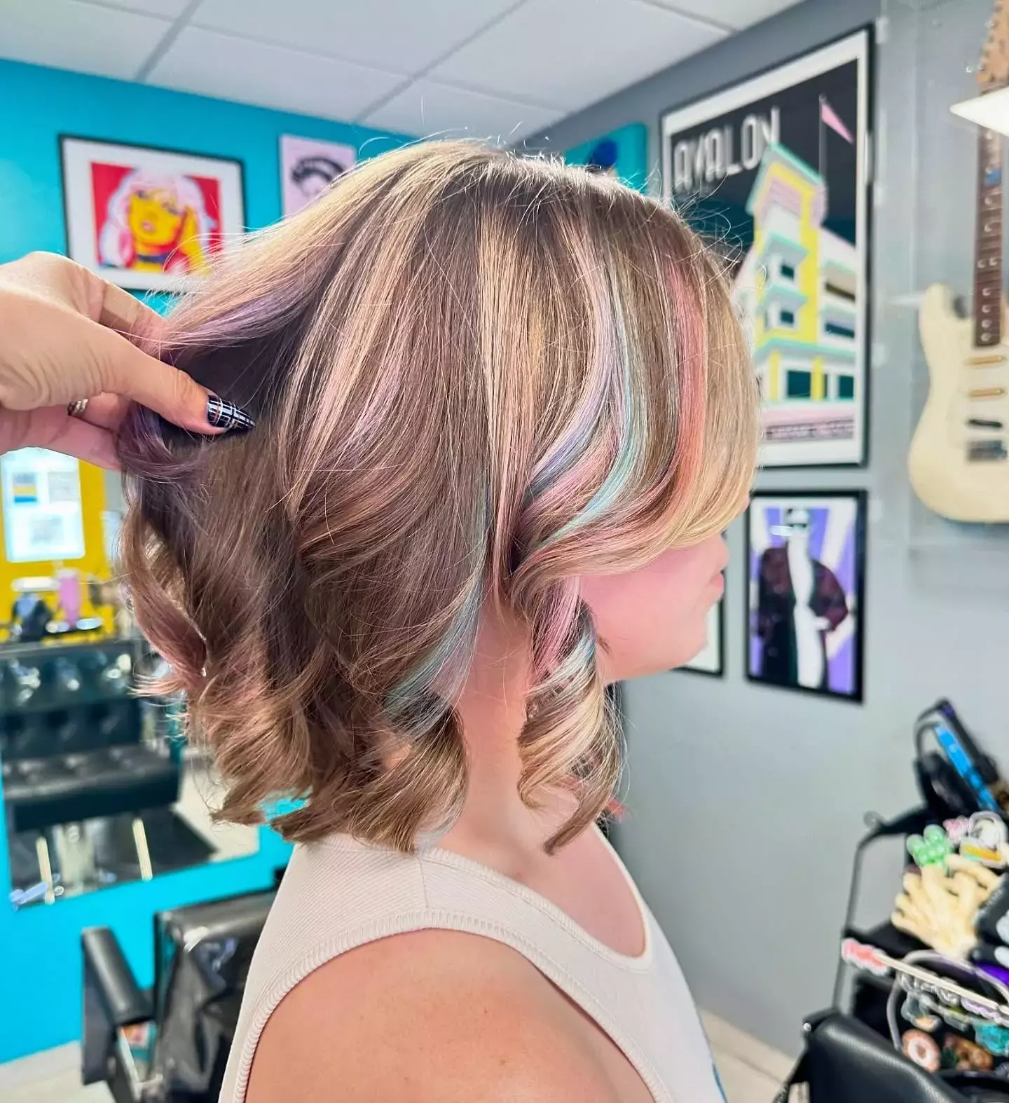 Cotton Candy Swirl Highlights