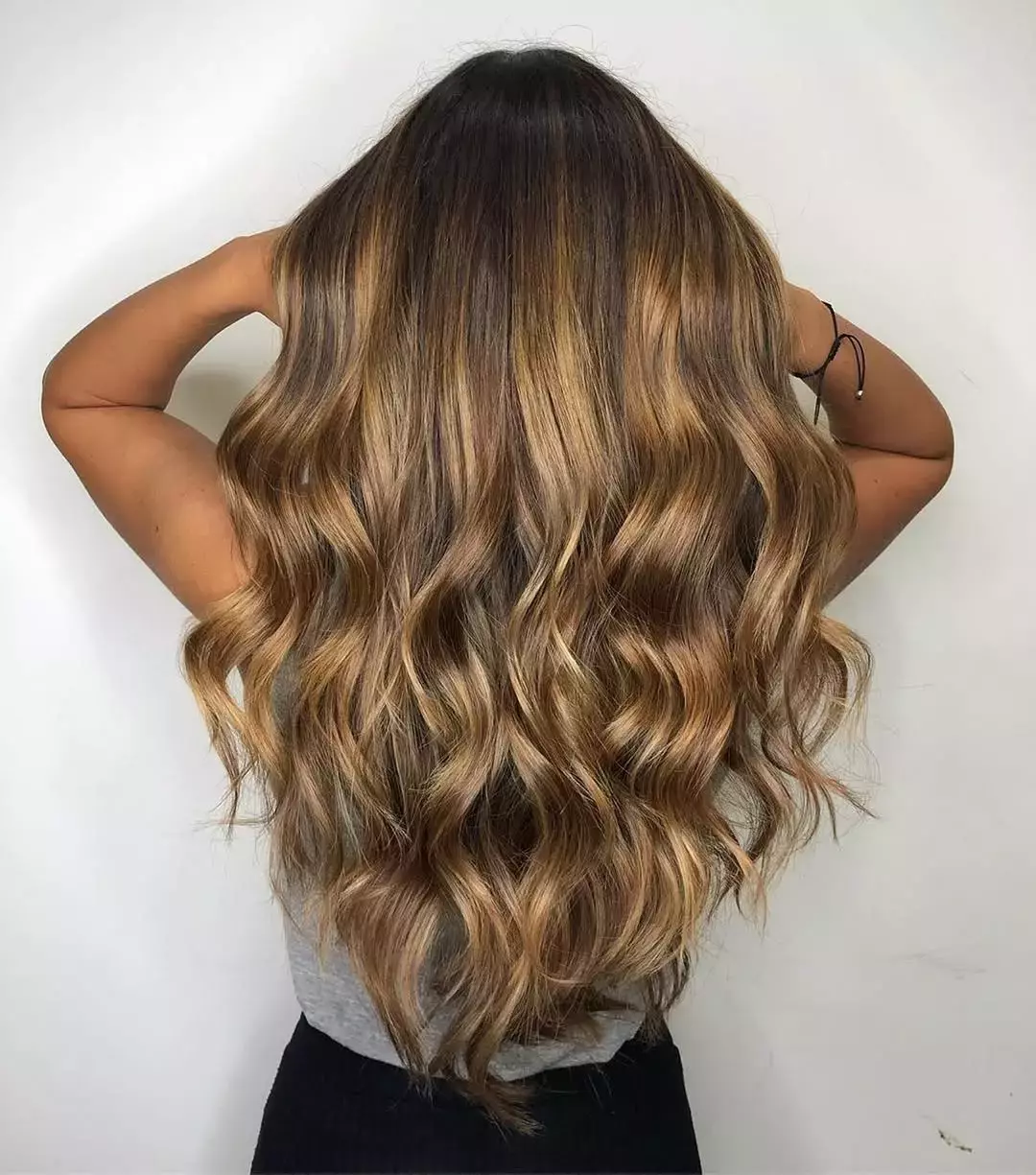 Dark Honey Brown Balayage